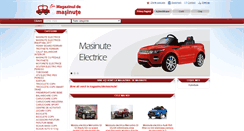 Desktop Screenshot of magazinuldemasinute.ro